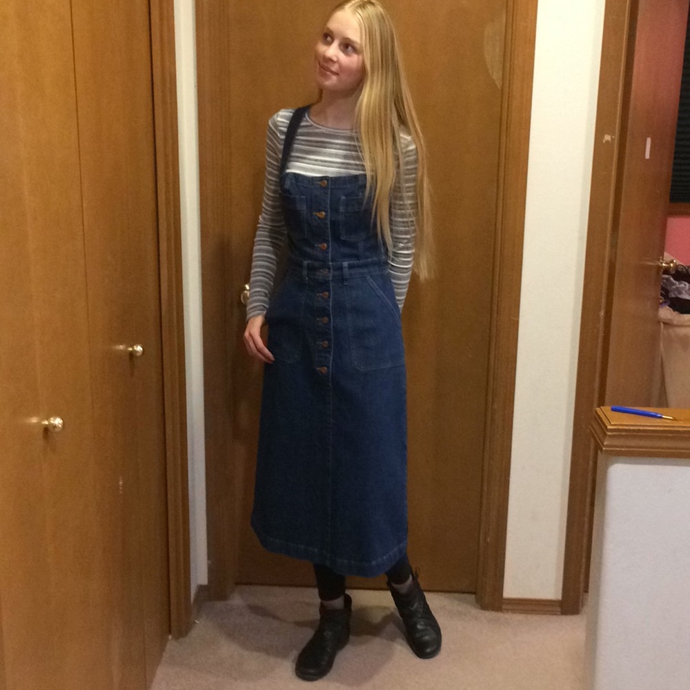 J. Crew Denim Overall Dress